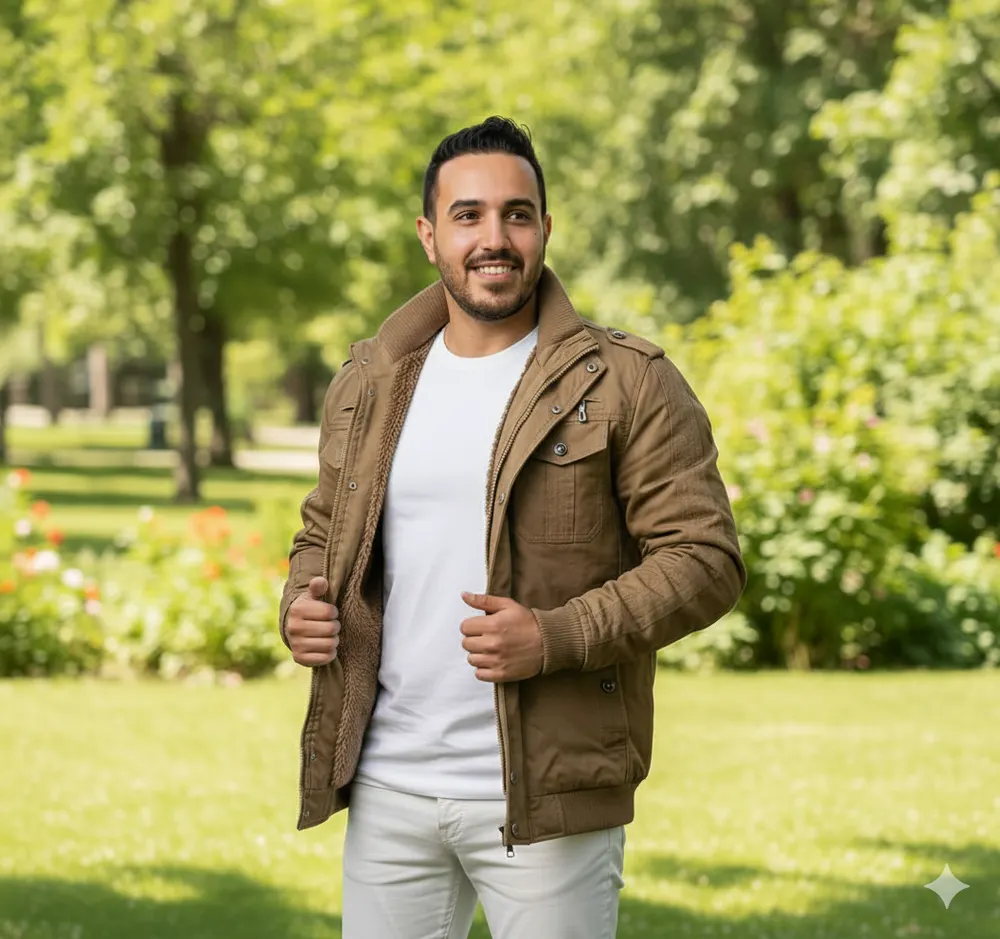 The same product after an AI photo shoot on a model